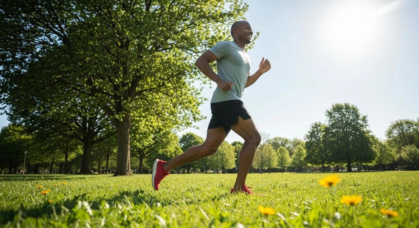 Cancer survivor enjoying outdoor exercise in a park, symbolizing improved quality of life