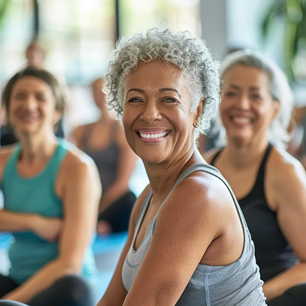 Group of cancer survivors enjoying a tailored exercise class, showcasing the benefits of personalized workouts