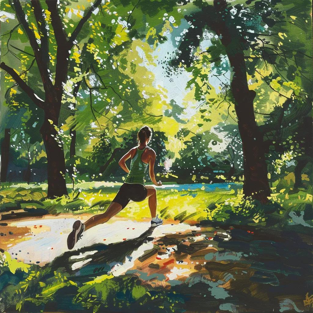 Cancer survivor exercising outdoors, symbolizing recovery and the benefits of physical activity after treatment